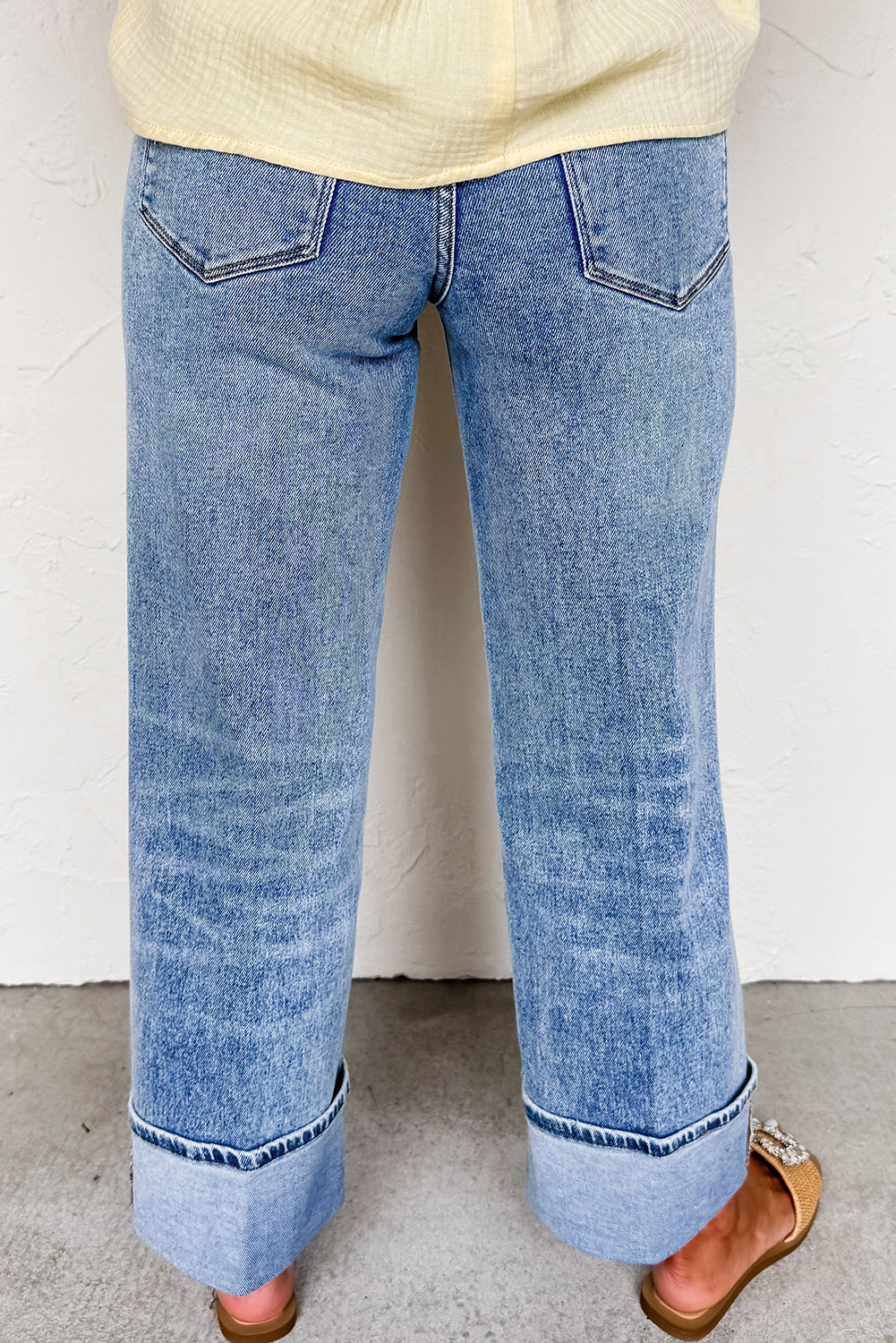 Canyon Cuff Straight Jeans