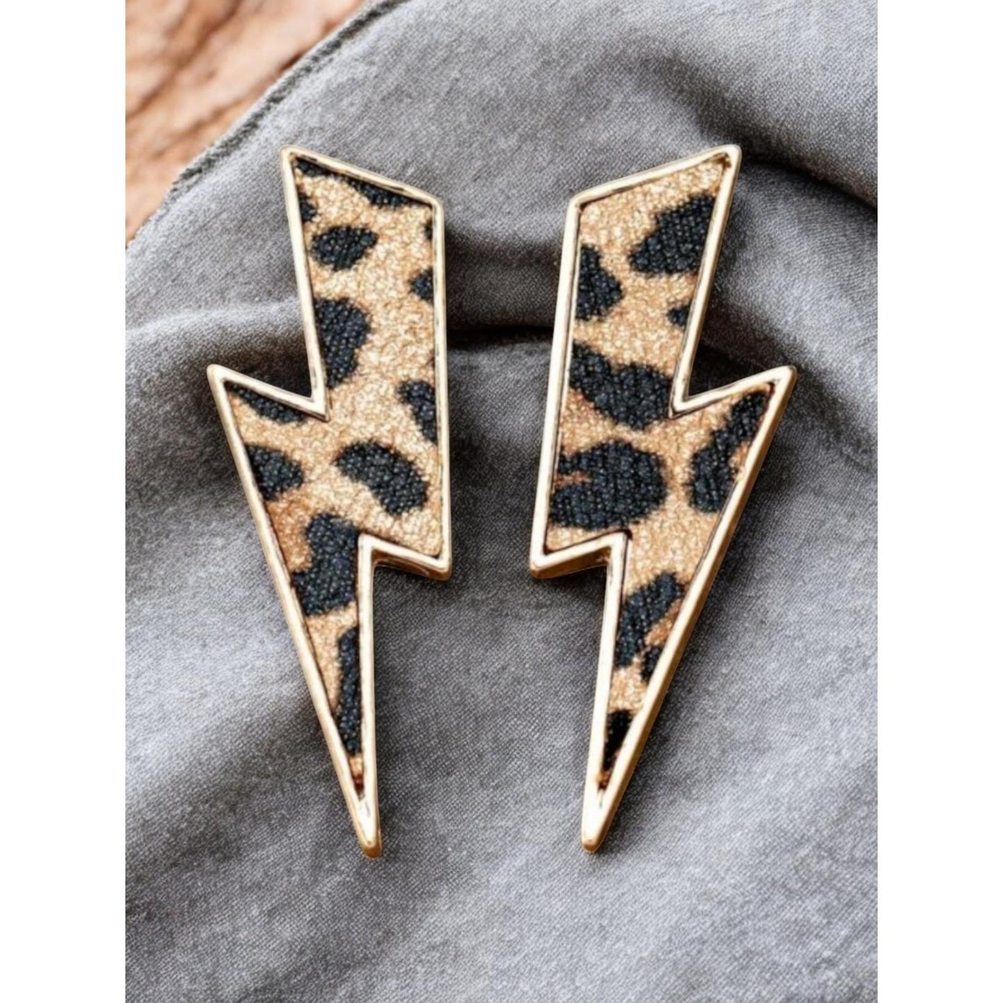 When Lightening Strikes Bolt Post Back Earrings
