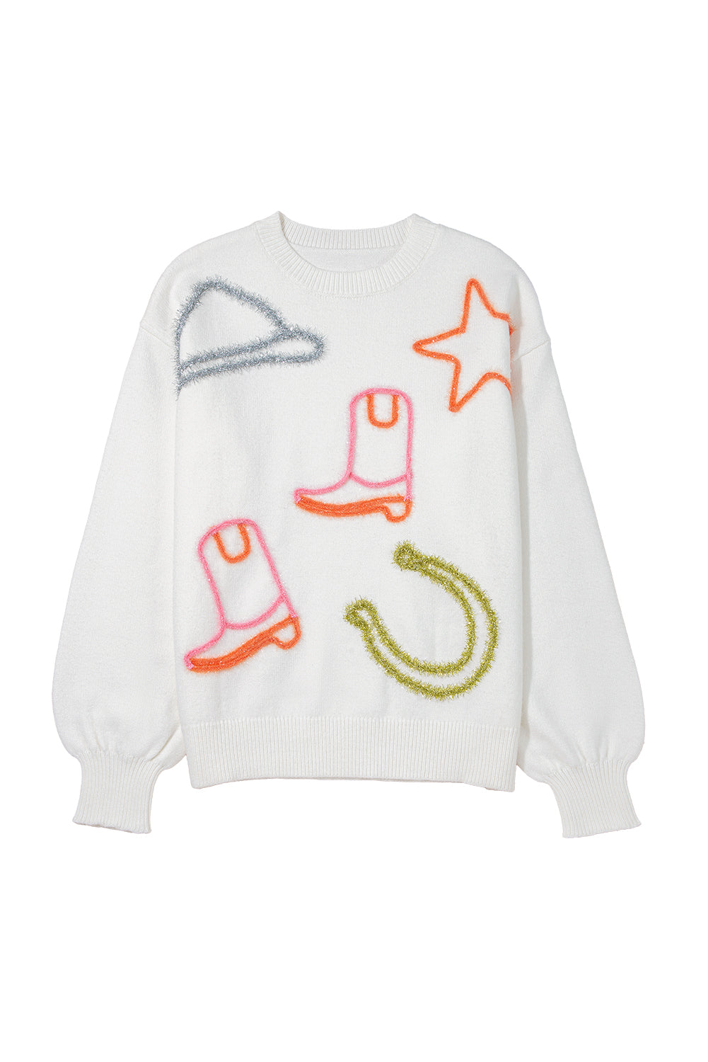 Cowgirl Sparkle Knit Sweater