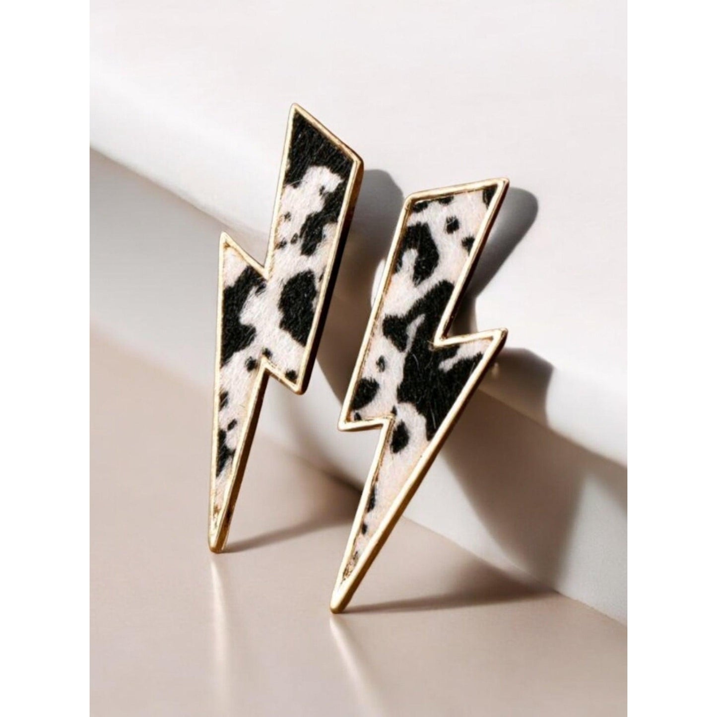 When Lightening Strikes Bolt Post Back Earrings
