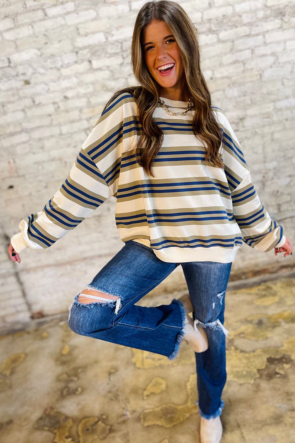 Weekend Wanderer Striped Pullover