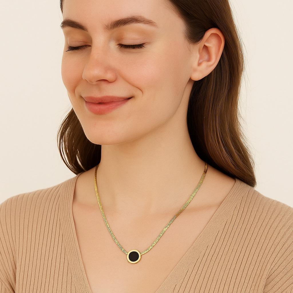 Thick Chain Roman Numeral Necklace