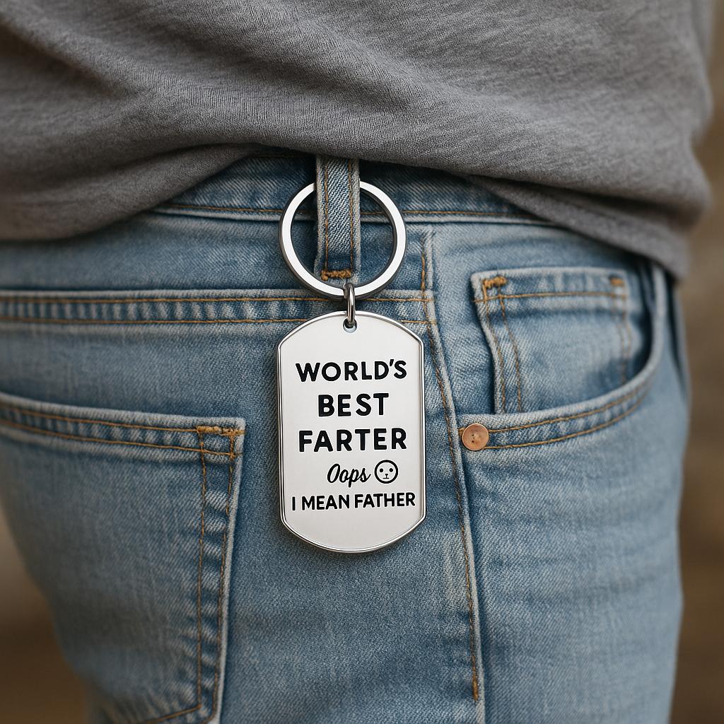 Father's Day Funny Keychain Gift