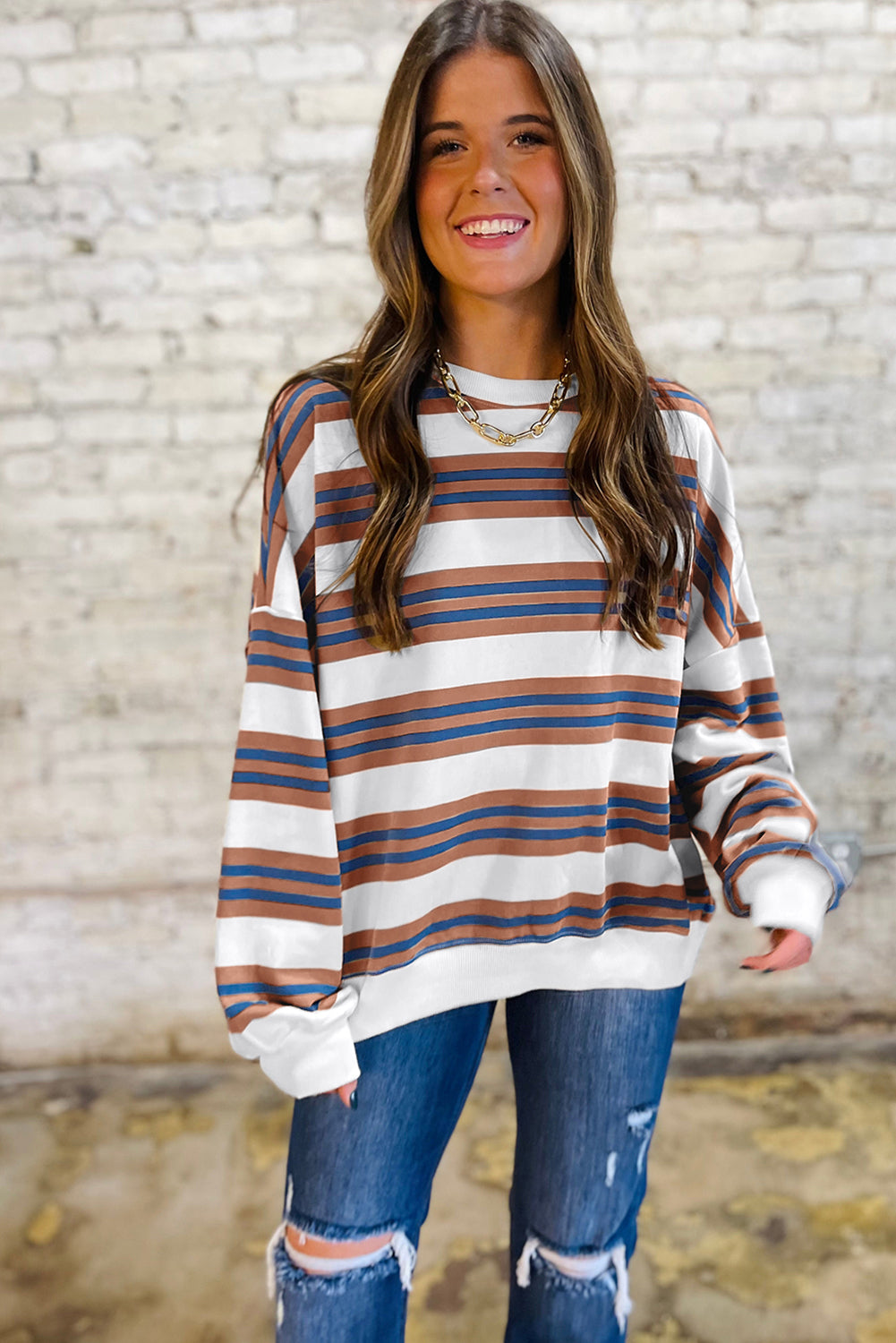 Weekend Wanderer Striped Pullover