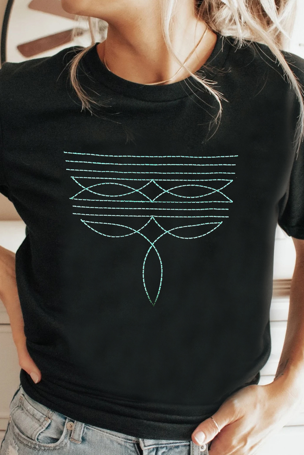 Ranch Rebel Embroidered Tee