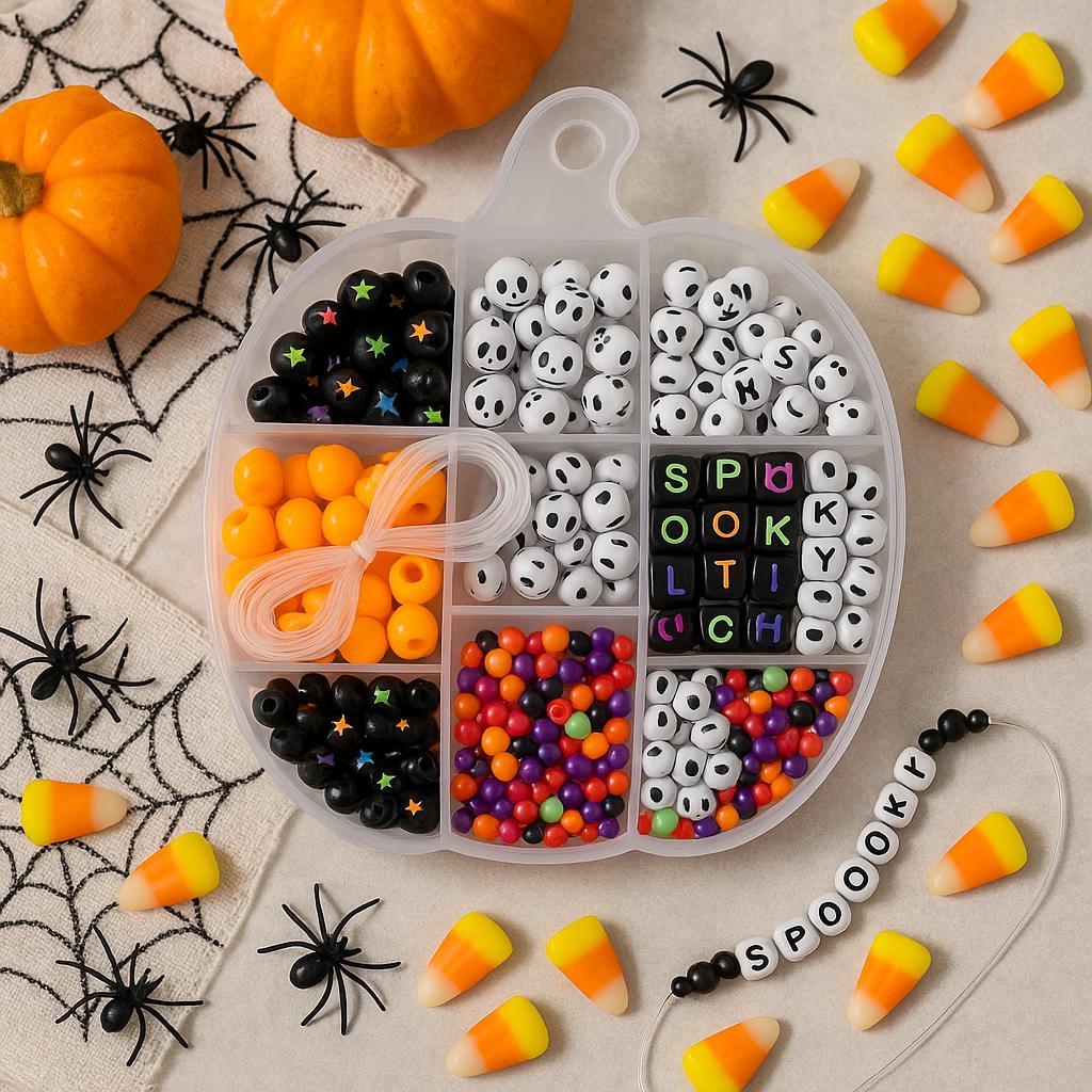 Halloween DIY bracelet making set with case