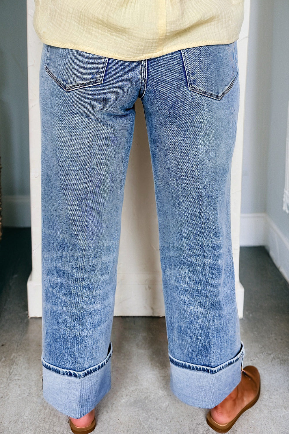 Canyon Cuff Straight Jeans