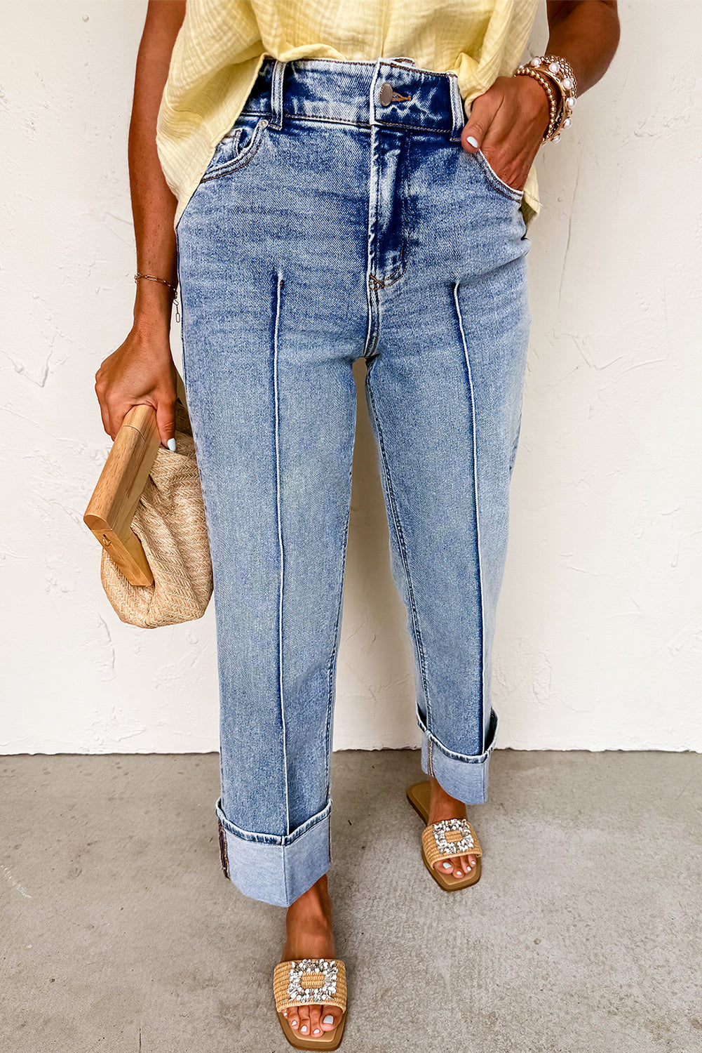 Canyon Cuff Straight Jeans - The Bling Barn western fashion jewelry