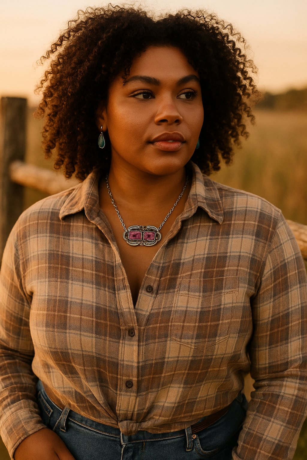 Double Dusk Pendant Necklace