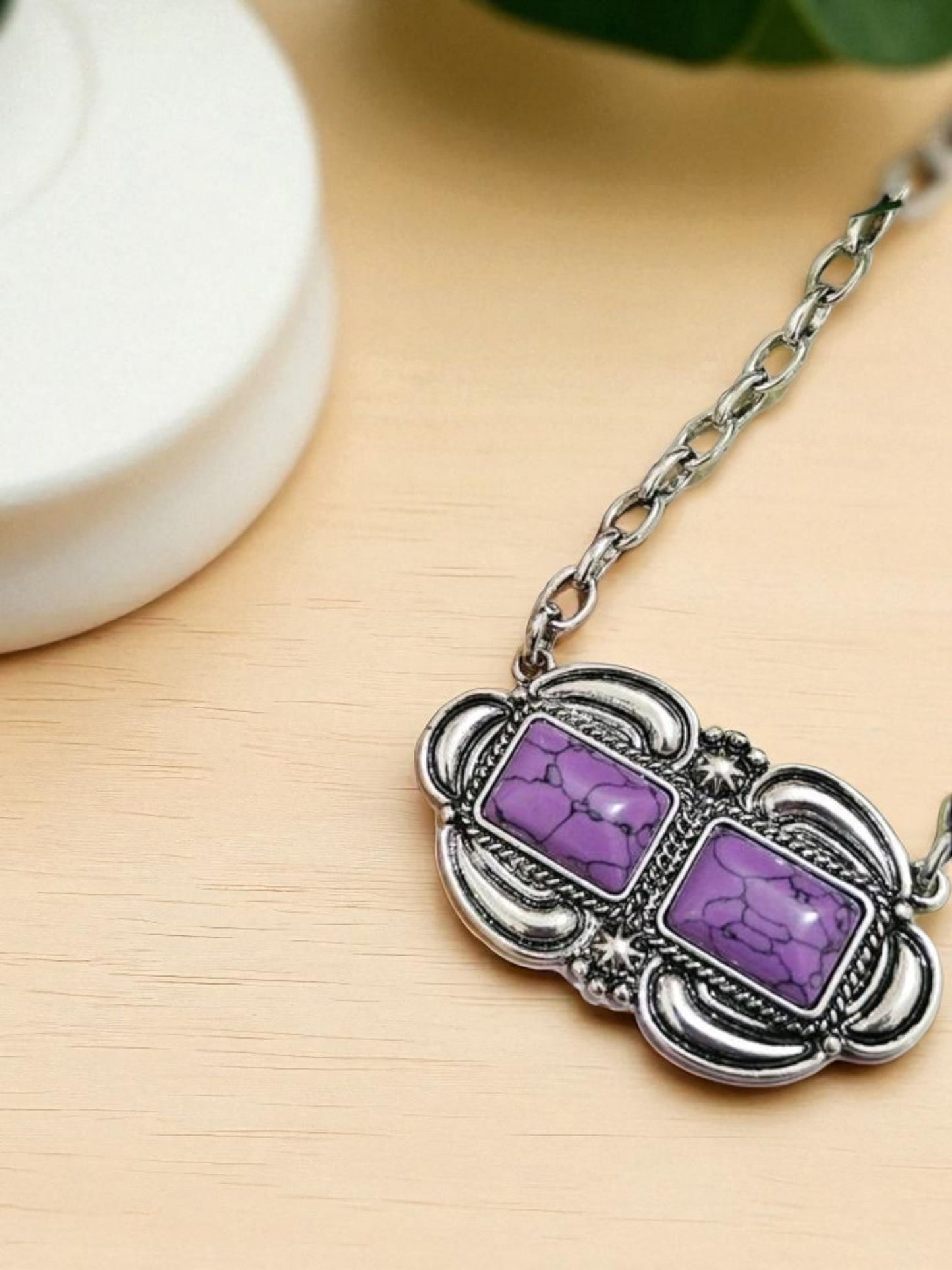 Double Dusk Pendant Necklace