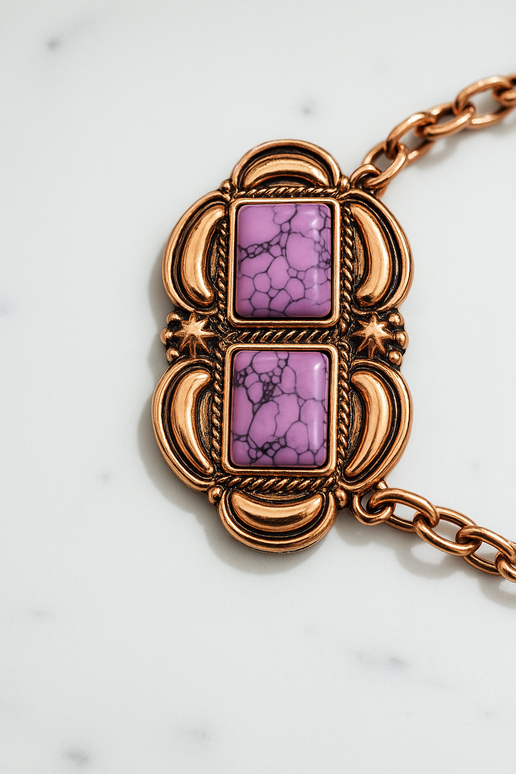 Double Dusk Pendant Necklace