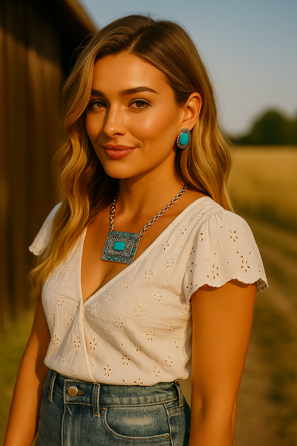 Desert Royalty Concho Pendant