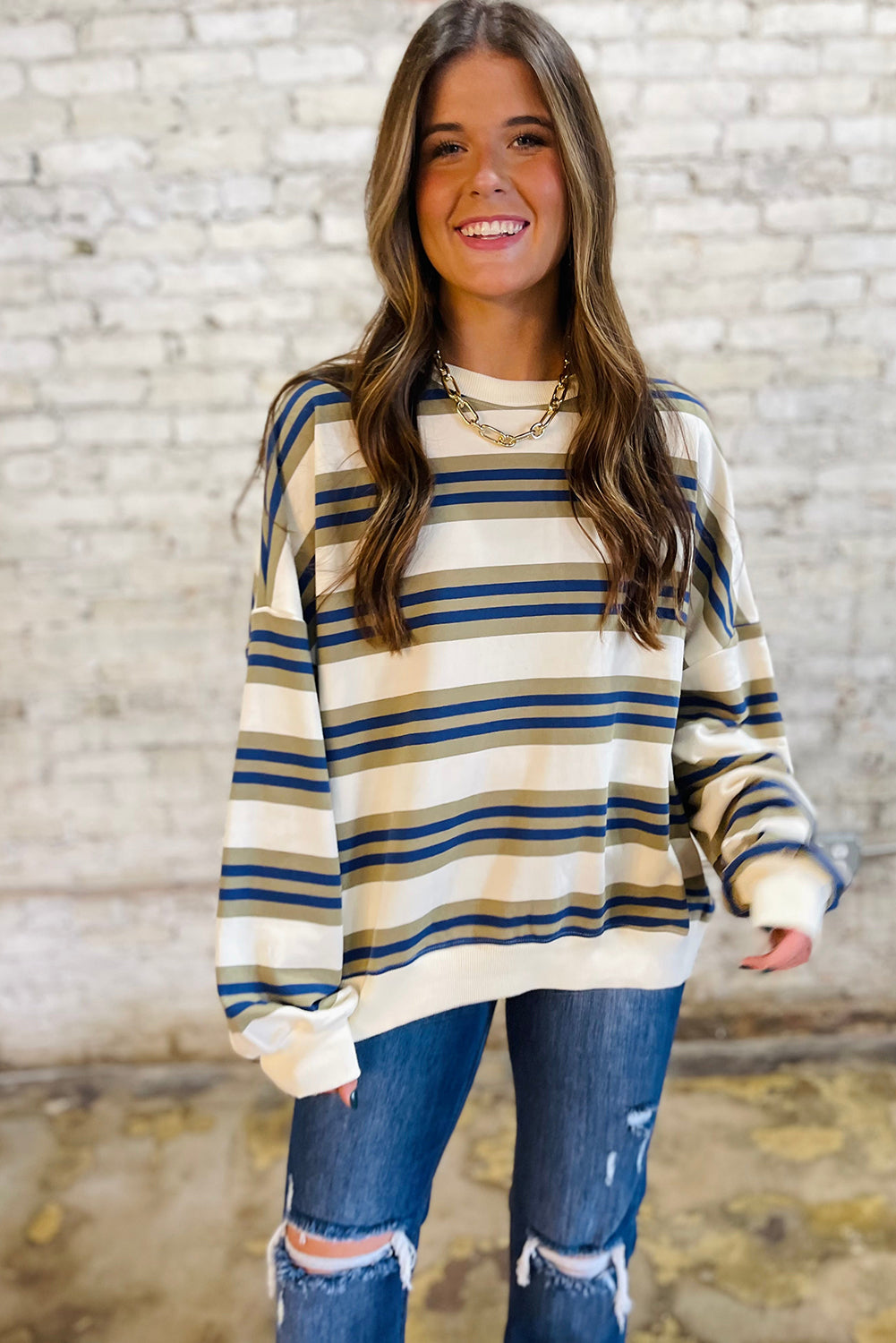 Weekend Wanderer Striped Pullover