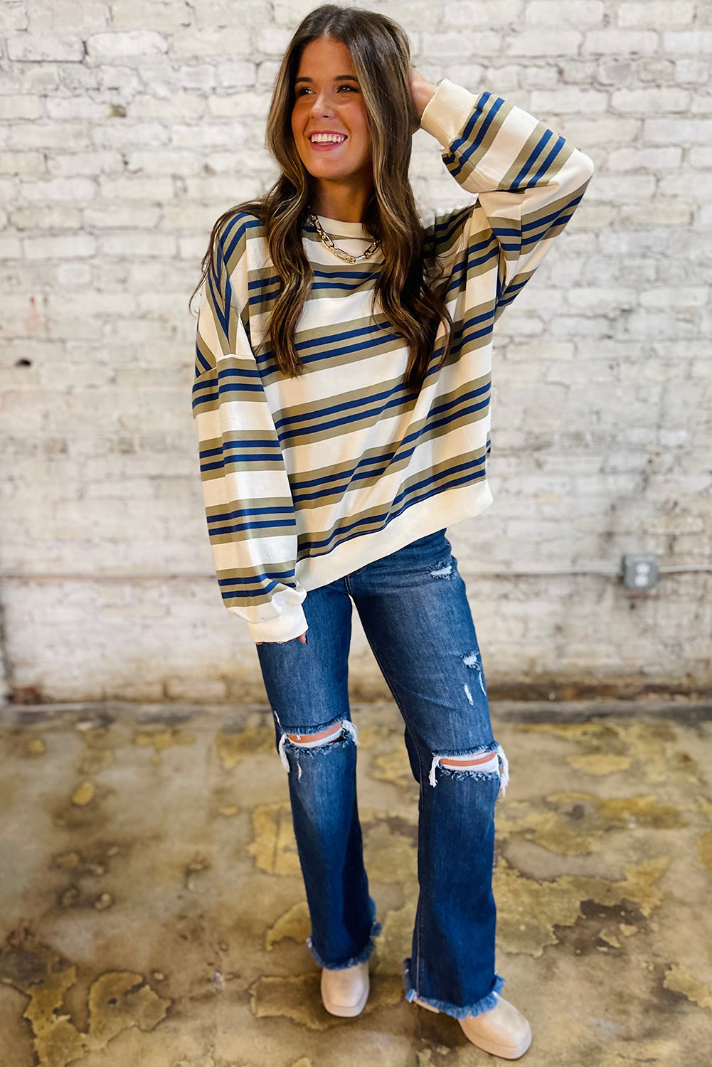 Weekend Wanderer Striped Pullover