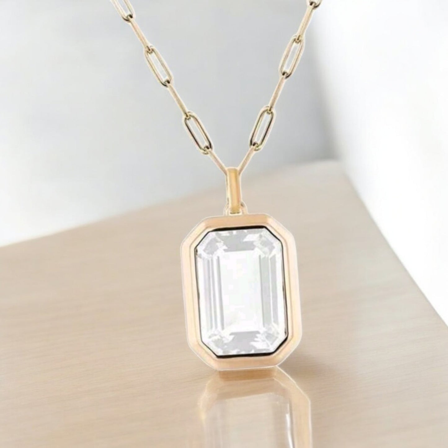Through The Looking Glass Chain Necklace Fashion Pendant