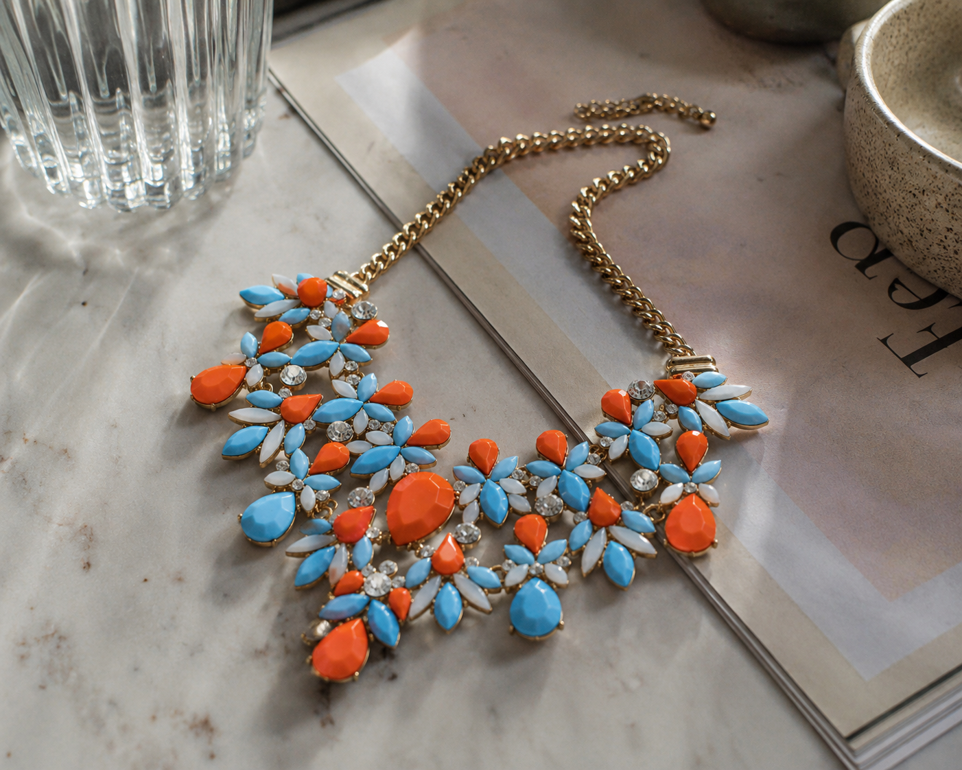 Coral Coast Statement Necklace