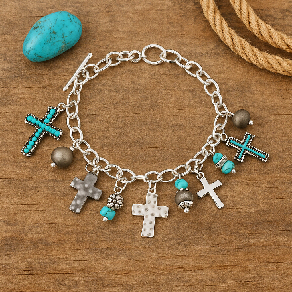 Farmers Wife Charm Link Fashion Bracelet