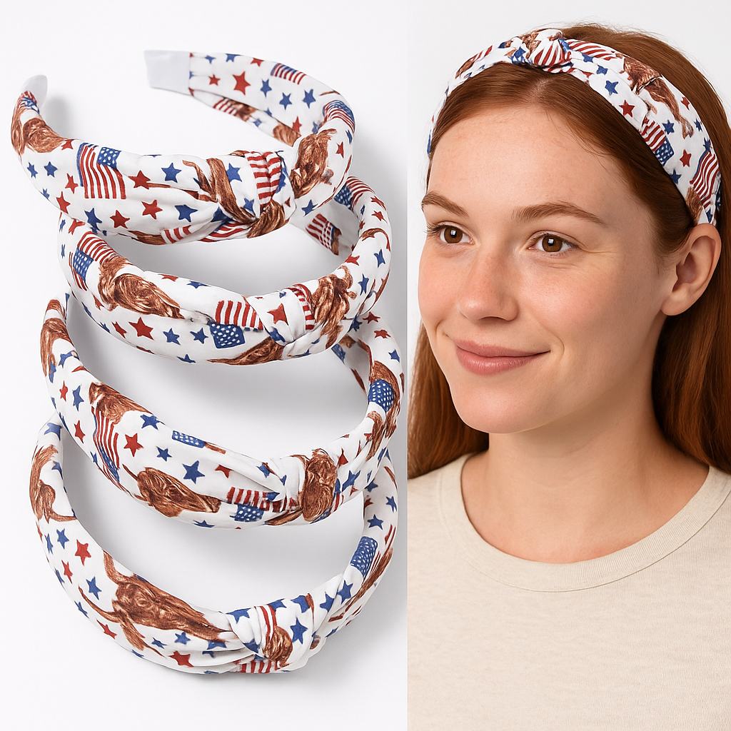 Highland Americana Top Knot Headband
