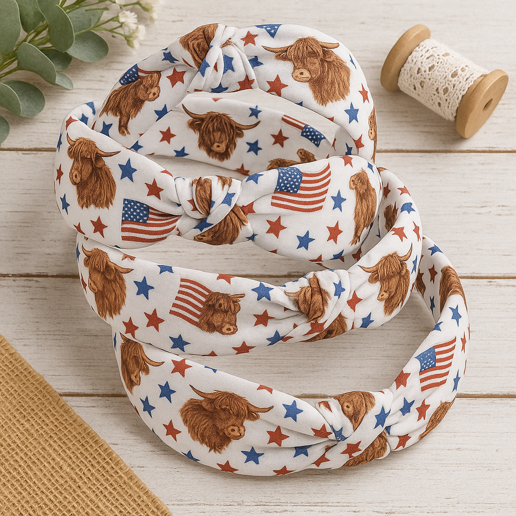 Highland Americana Top Knot Headband