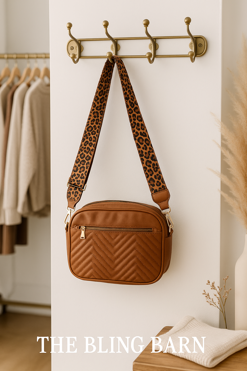 Leopard Lane Quilted Crossbody