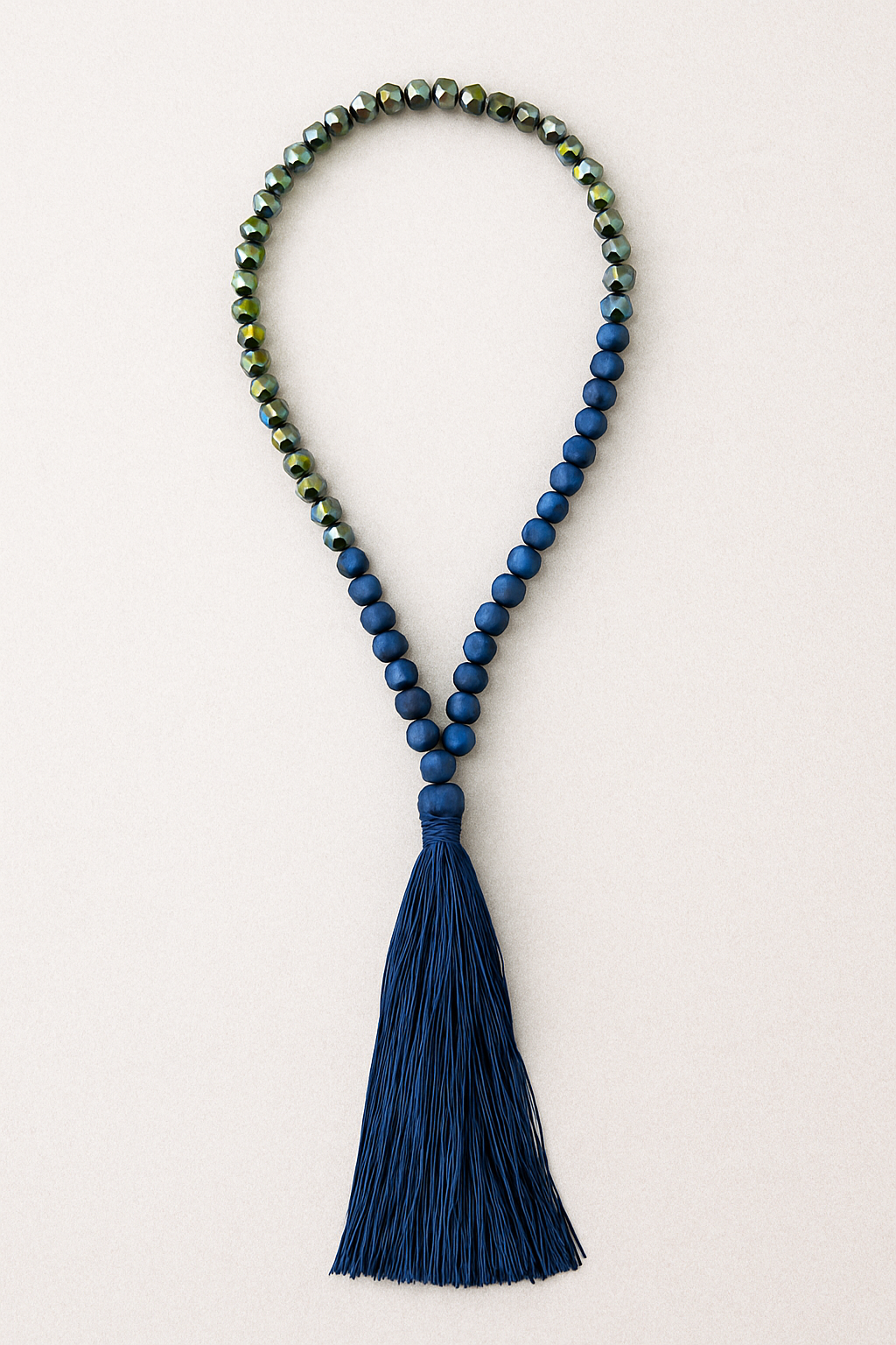 Midnight Mirage Tassel Necklace