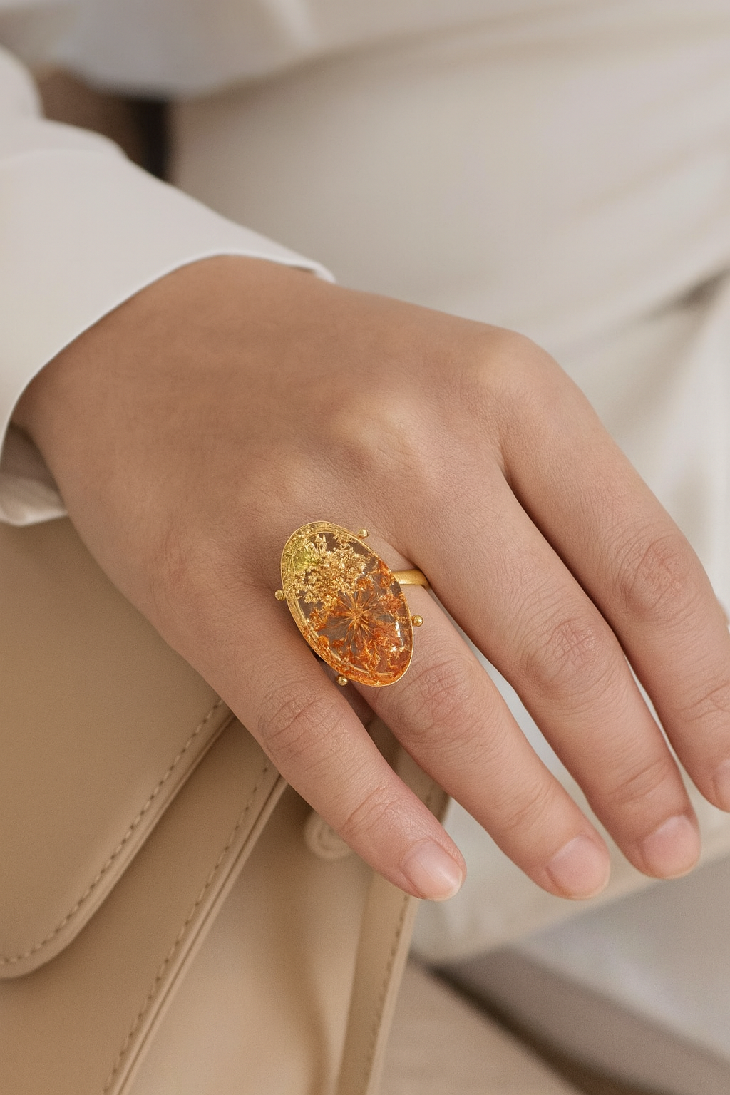 Looking At The Flower Side Ring