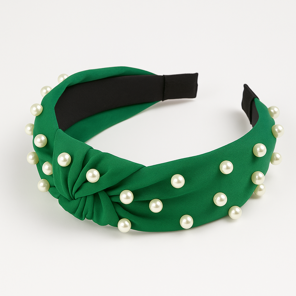 Luck Of The Irish Pearl Embellished Headbands