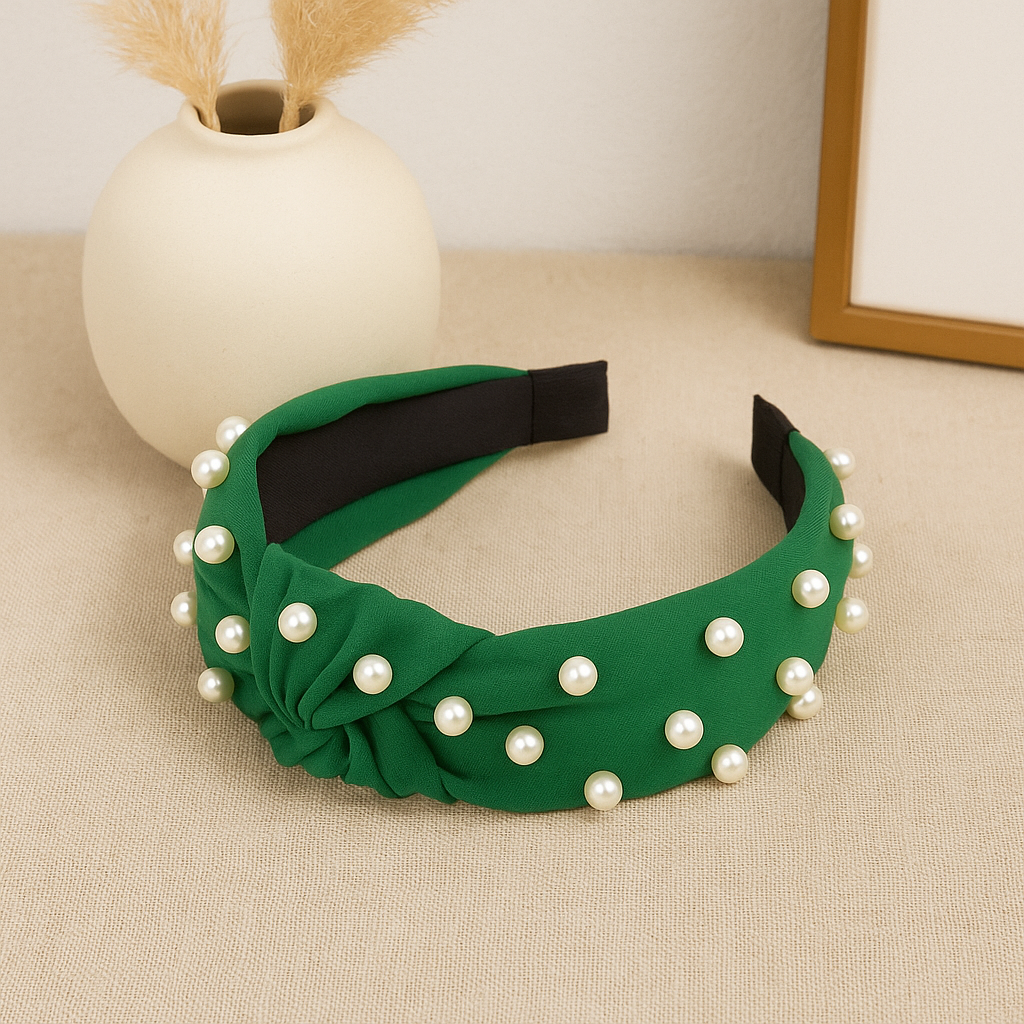 Luck Of The Irish Pearl Embellished Headbands
