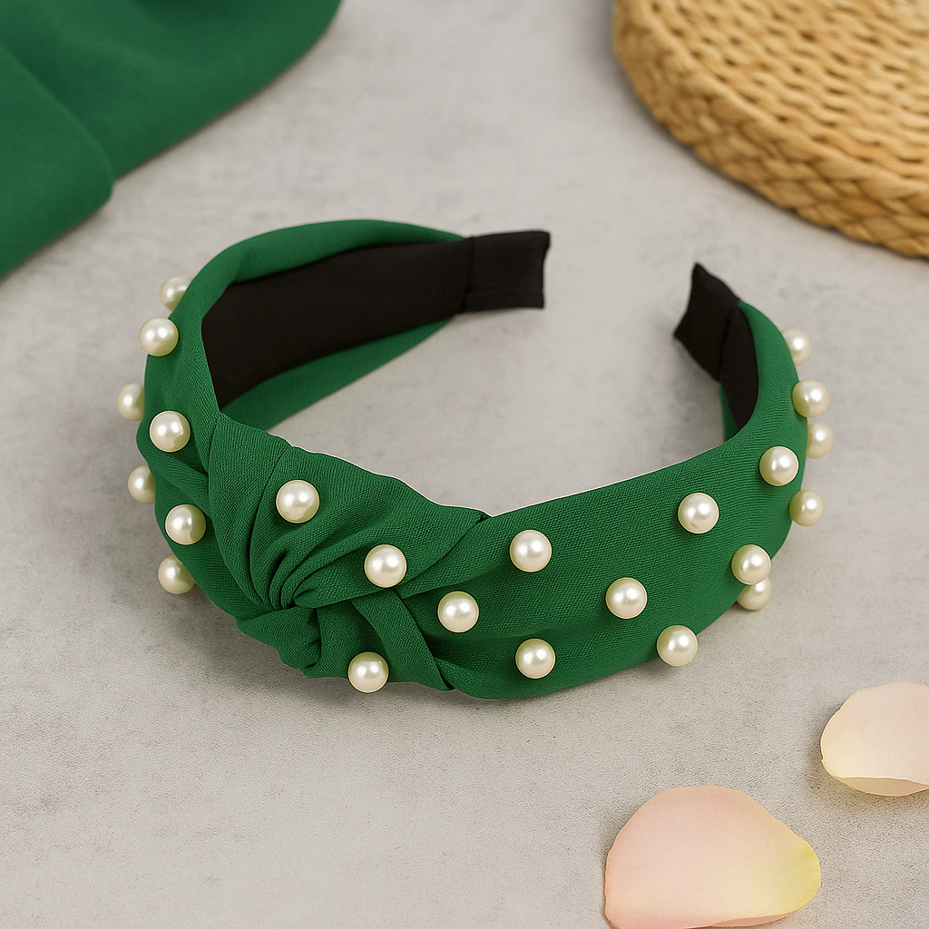 Luck Of The Irish Pearl Embellished Headbands