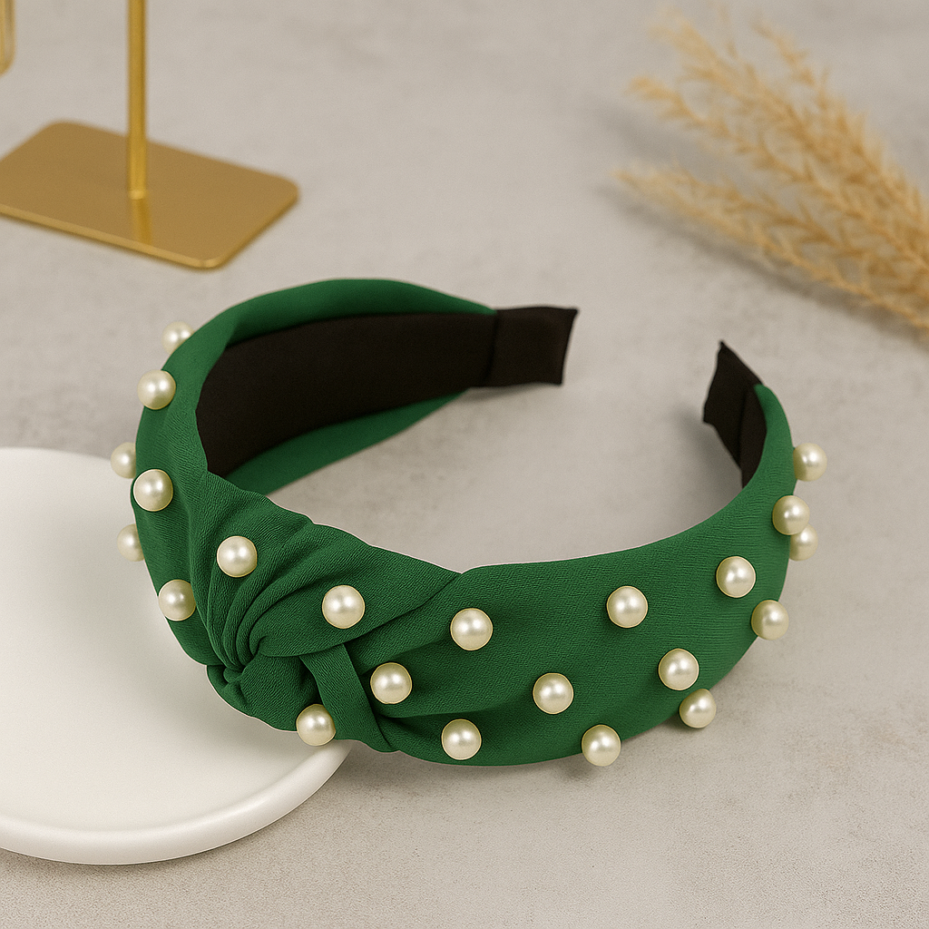 Luck Of The Irish Pearl Embellished Headbands