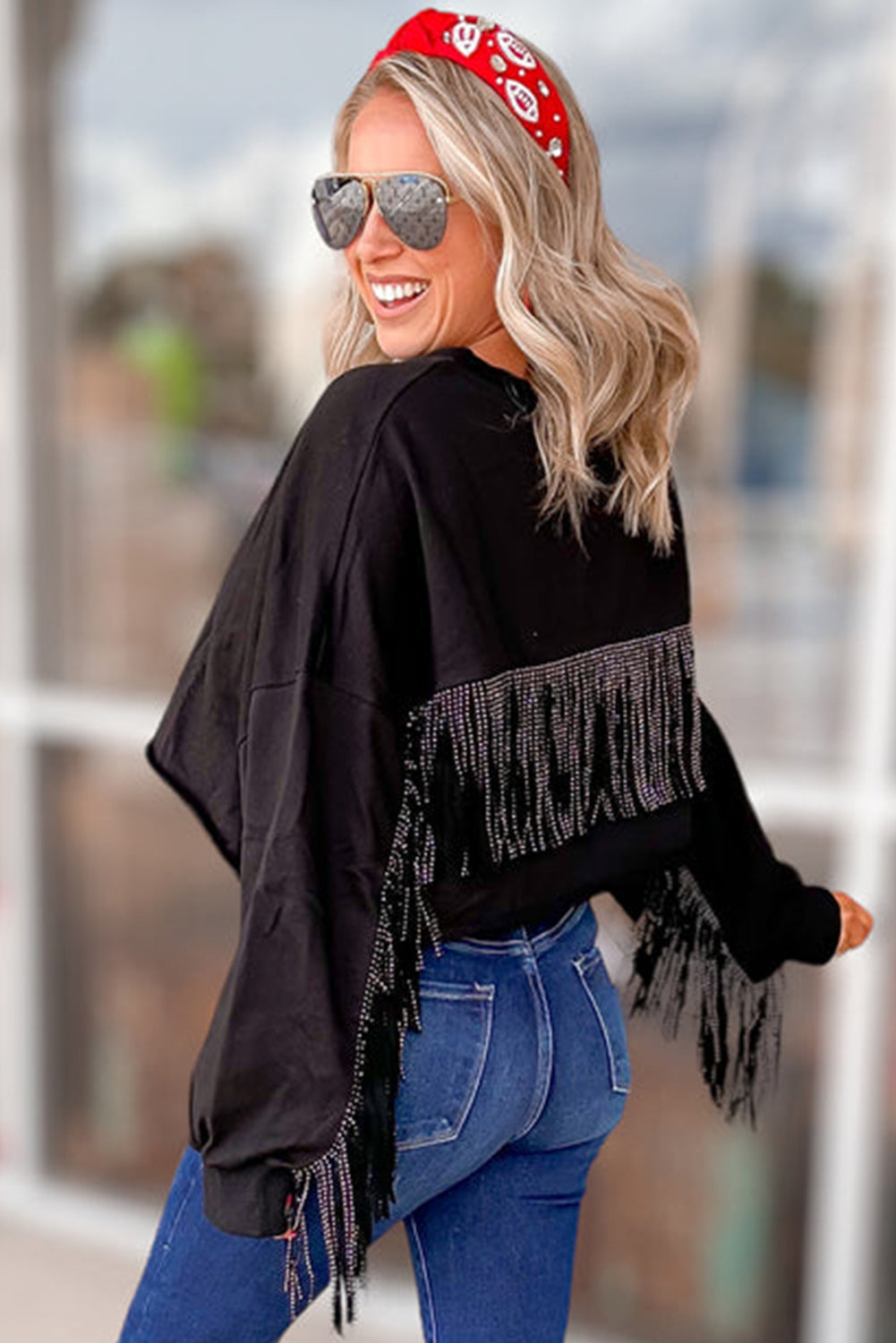 Sparkle Sideline Cropped Sweatshirt