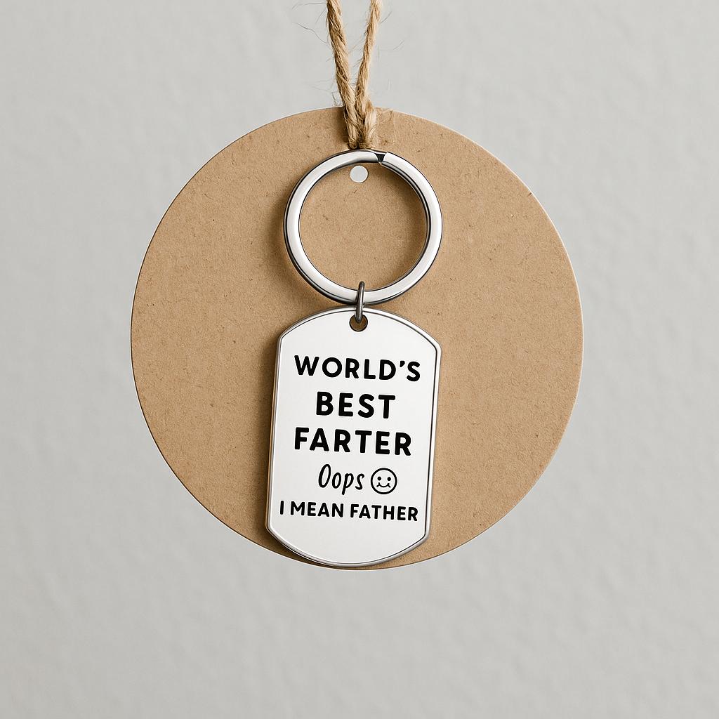 Father's Day Funny Keychain Gift