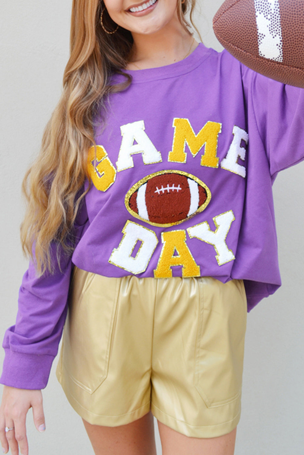 Game Day Glory Sweatshirt - The Bling Barn western fashion jewelry