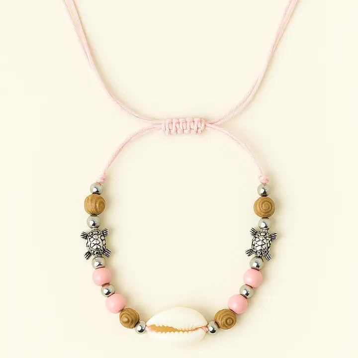 Down At The Shore Pull String Anklet or Bracelet