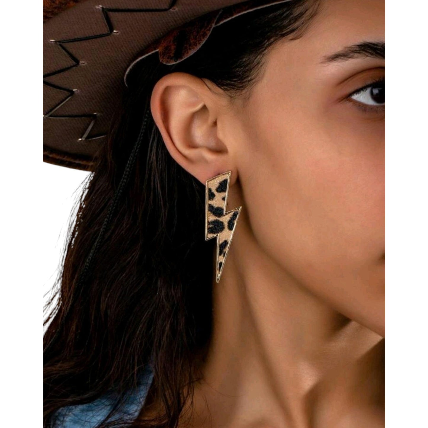 When Lightening Strikes Bolt Post Back Earrings