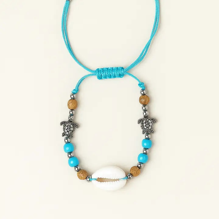 Down At The Shore Pull String Anklet or Bracelet