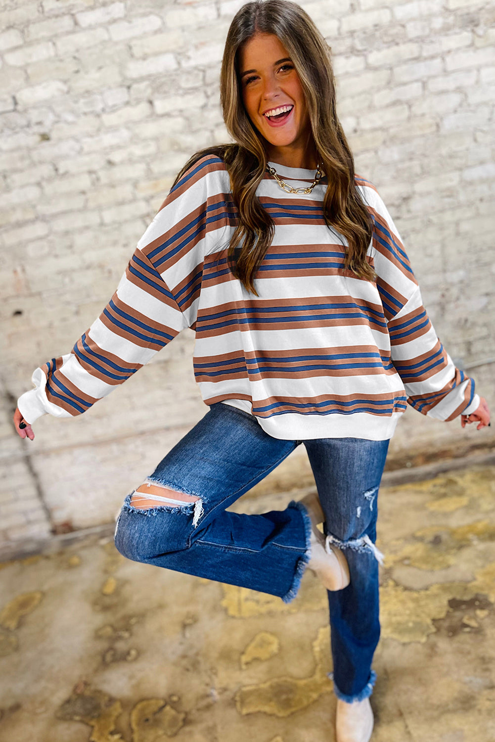 Weekend Wanderer Striped Pullover