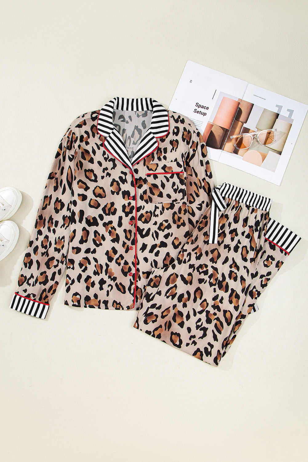 Wild Side Leopard Pajama Set – Cozy, Bold & Sassy