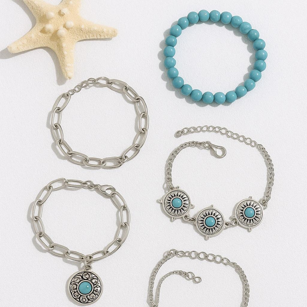 Mandy At The Bay 4 Piece Fashion Bracelet Set