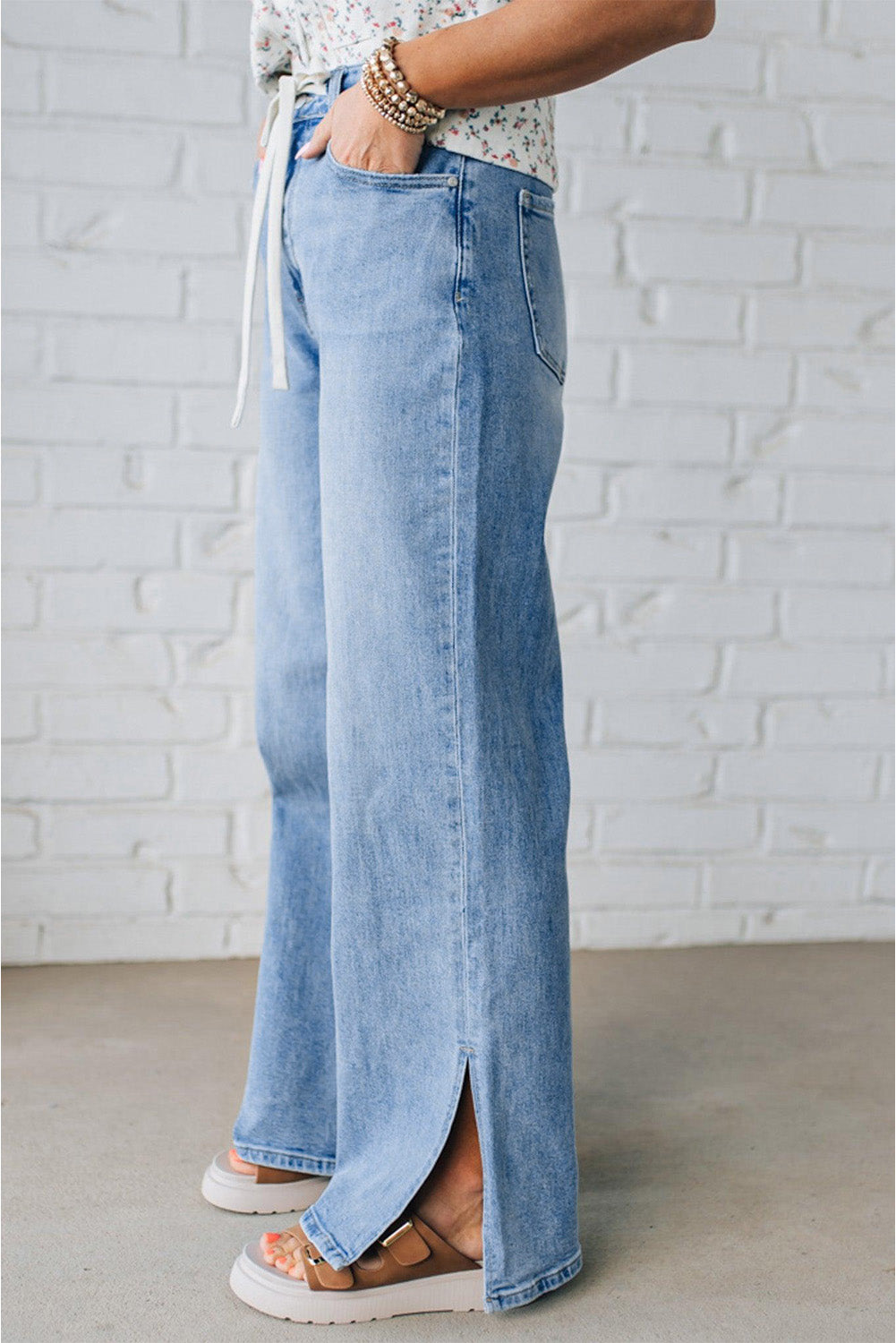 Everyday Ease High-Rise Drawstring Jeans