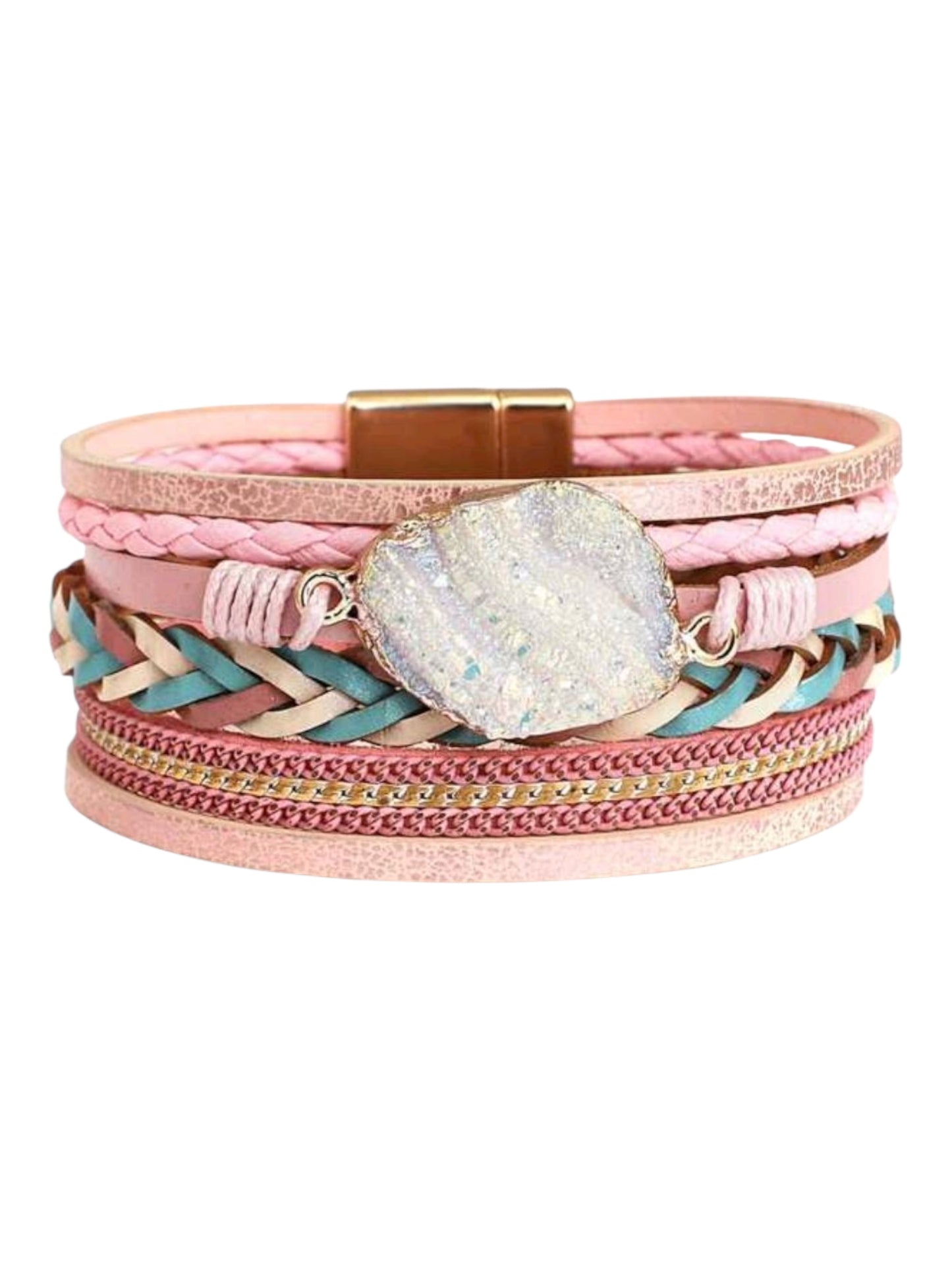 Driftin’ in Pink Wrap Bracelet