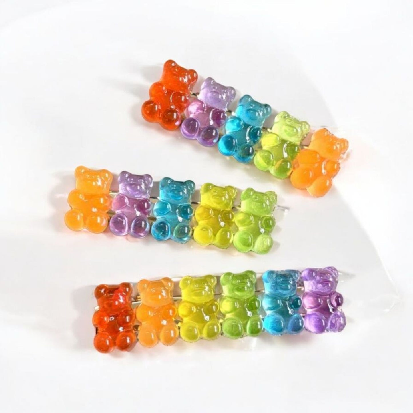 Gummy Candy All Lined Up Hair Clip (1) Piece