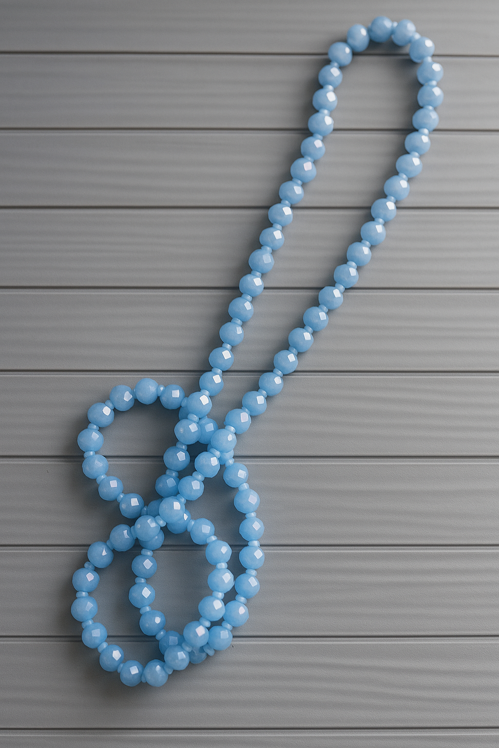 π Blue Horizon 60" Beaded Glass Necklace π