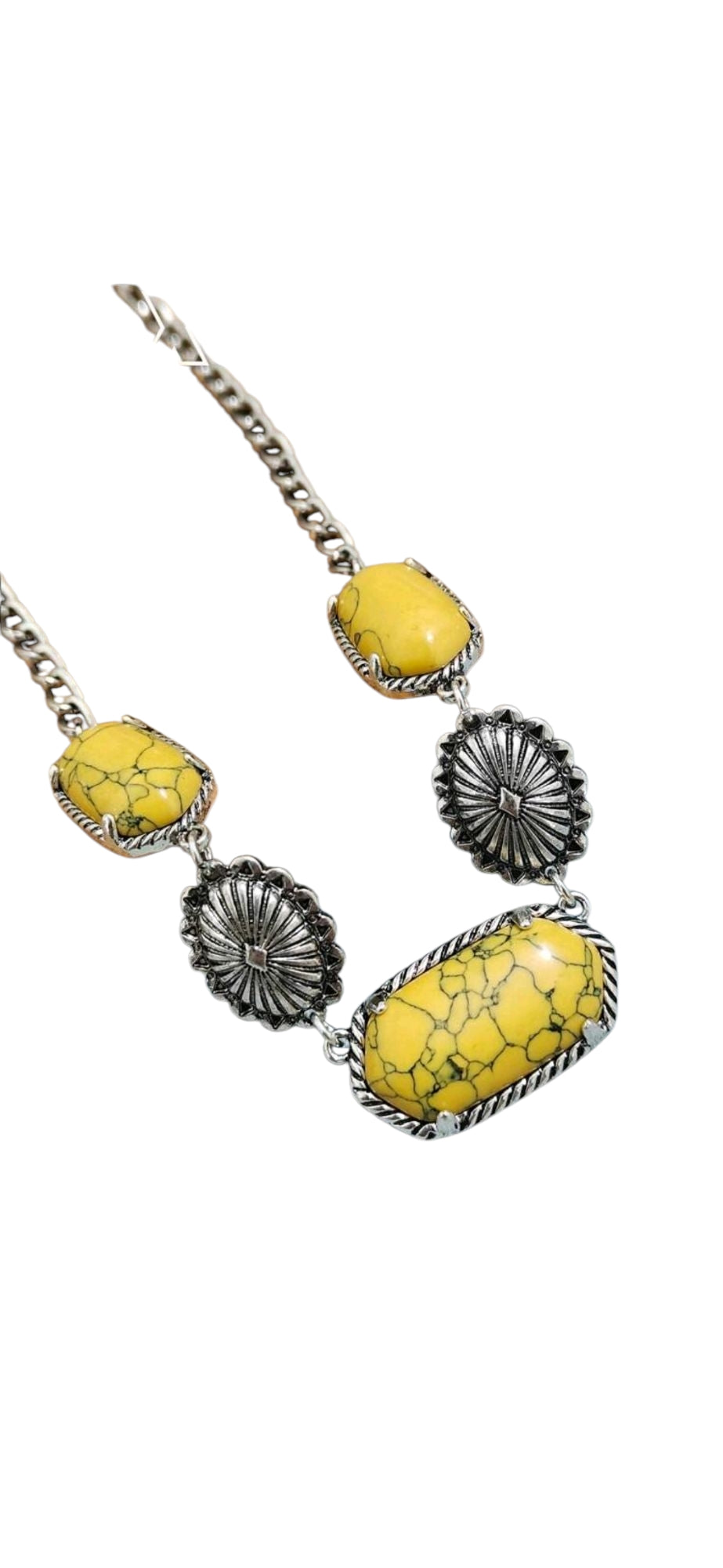 Mello and Yellow Bright Western Day Fashion Necklace