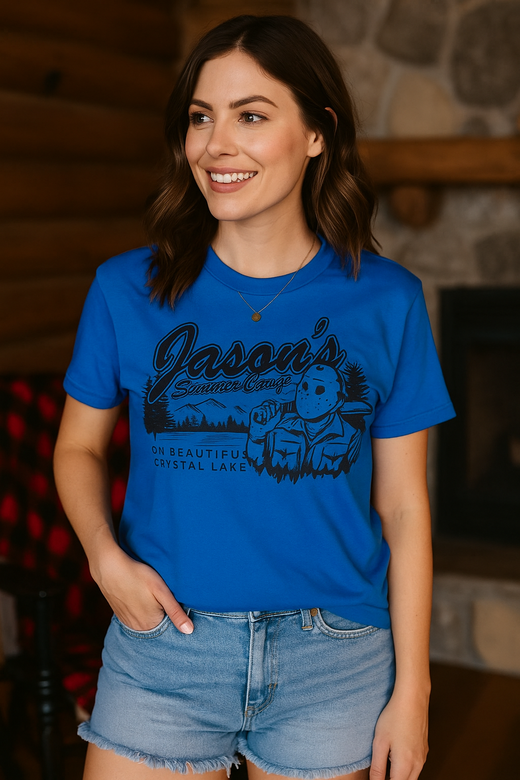 Halloween Jason's Summer Camp Short Sleeve Shirt