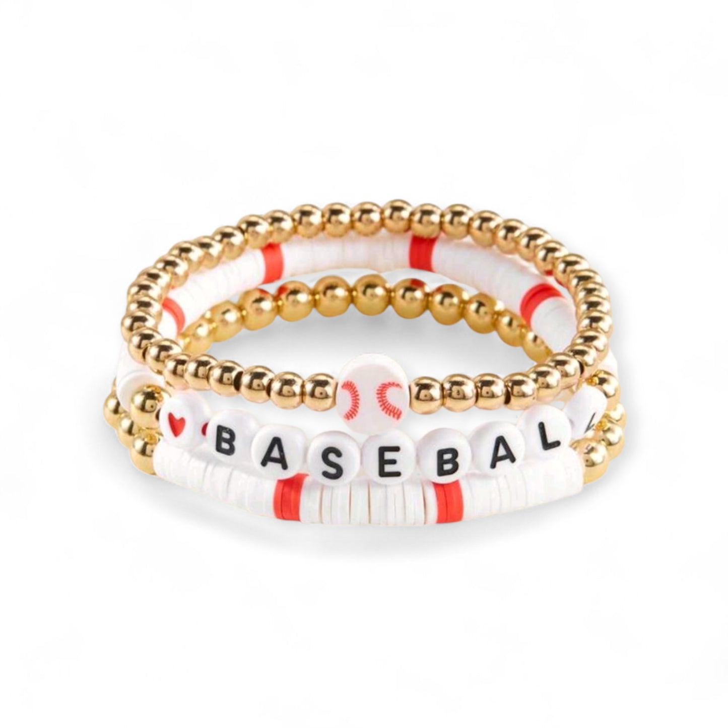Let's Play Ball 3 Piece Stretch Bracelet Sets