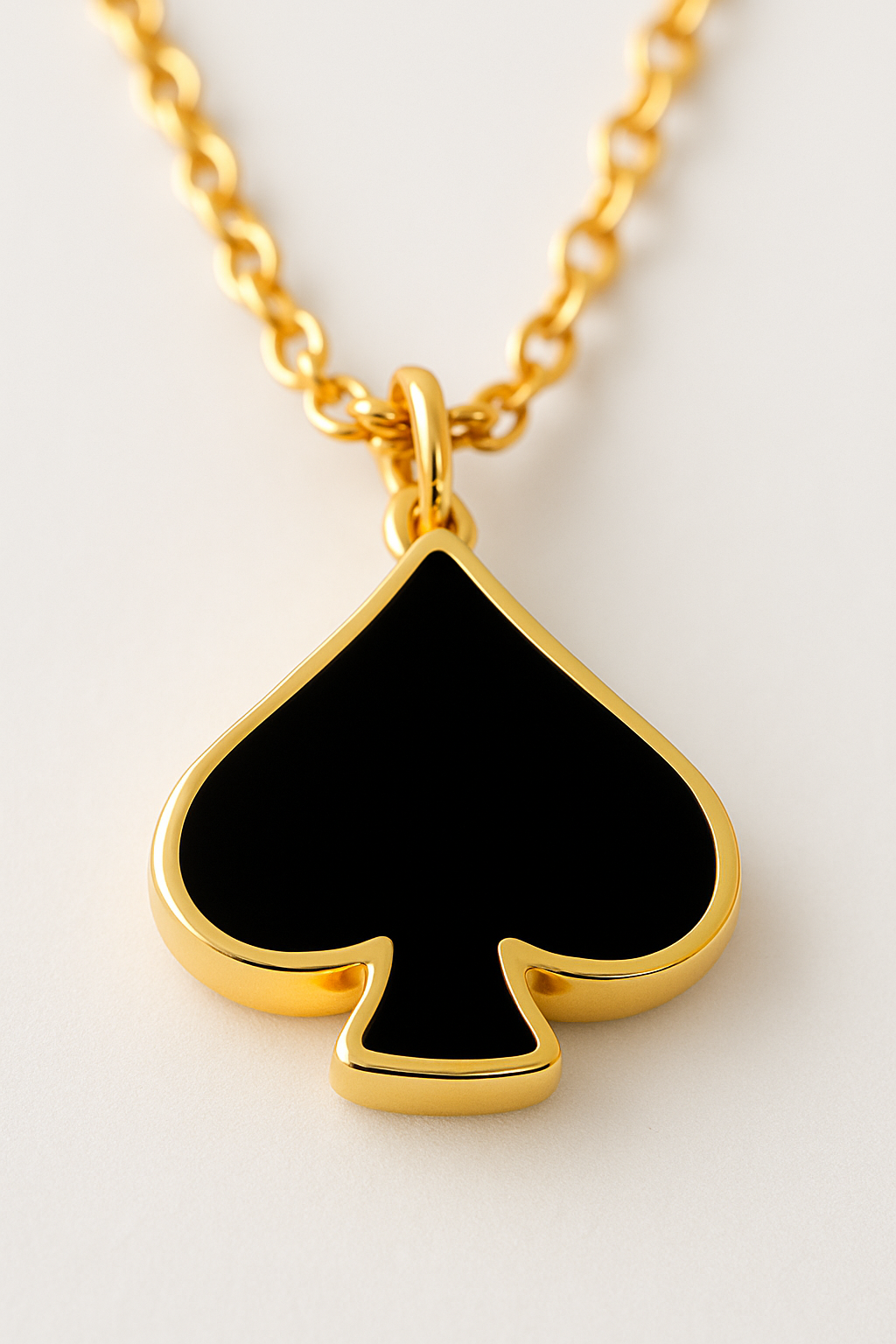 Spades In Her Pocket Gold Fashion Necklace