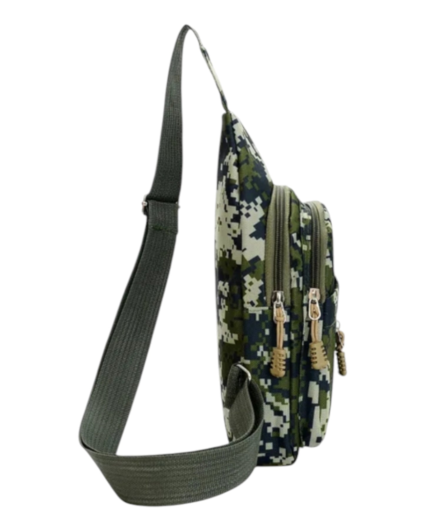 Digital Camo Sports One Should Sling Canvas Bag