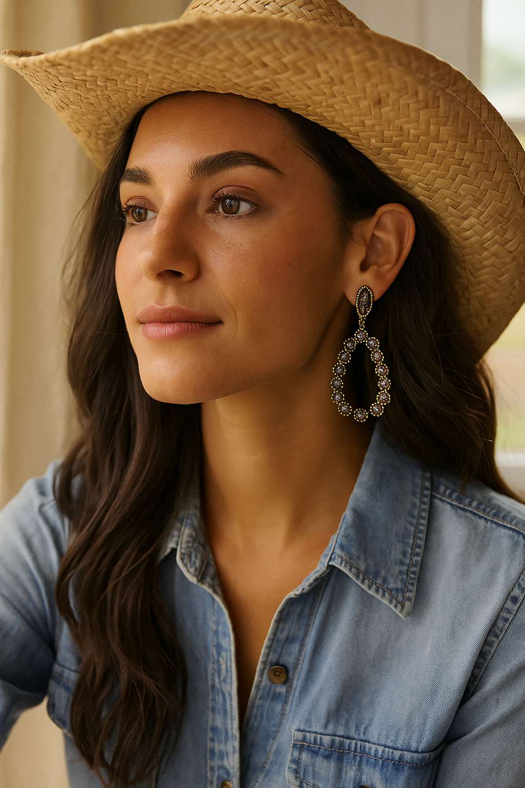Shining Bright In The Night Drop Earrings