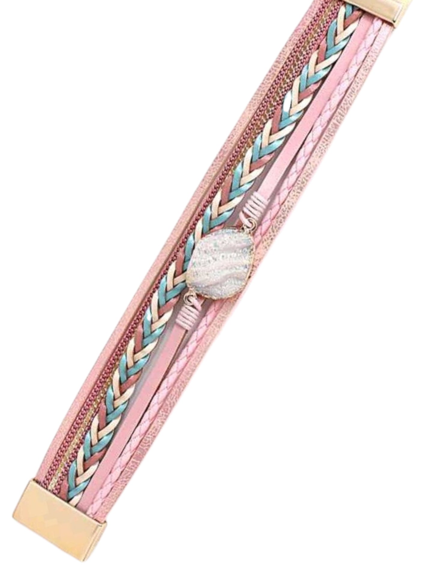 Driftin’ in Pink Wrap Bracelet